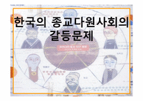 [종교사회학] 한국의 종교다원사회의 갈등문제-1