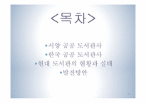 [문헌정보학] 동서양 공공 도서관 역사화 현황 발전방안-2