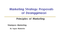 댕기머리 마케팅전략 제안(영문)-1