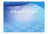 [미국문학사] E. Pound & T.S. Eliot-1