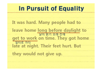 [교육학] 고등학교 2학년 영어 수업지도안-Lesson7, In Pursuit of Equality-18