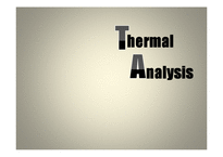 [화학공학기기분석] Thermal 분석-1