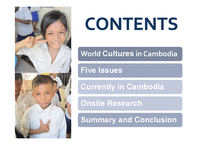 [국제문화] 캄보디아의 문화와 현재(영문)-2