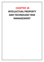 [보험과 리스크 관리] INTELLECTUAL PROPERTY AND TECHNOLOGY RISK MANAGEMENT(영문)-1