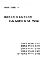 dell컴퓨터 & IBM컴퓨터의 BCG&GE 매트릭스-1