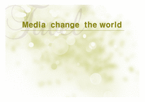 [비즈니스 영어] Media change the world(영문)-1