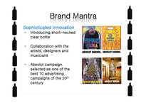 브랜드 관리-`앱솔루트 보드카` 마케팅 전략(영문)-9