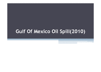 멕시코 기름유출사태분석(Gulf of Mexico Oil Spill)(영문)-1