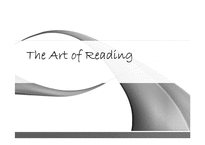 The Art of Reading 번역-1