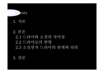 [대중예술의이해] 원작소설과 드라마-3