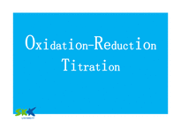 [화학공학] 산화 환원 적정 실험(Oxidation-Reduction Titration)(영문)-1