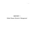 Global Human Resource Management 국제인적자원관리 레포트-1