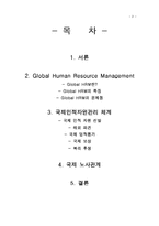 Global Human Resource Management 국제인적자원관리 레포트-2