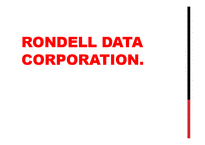 [거시조직] RONDELL DATA CORPORATION 조직설계 사례(영문)-1