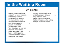 [미국시]Elizabeth Bishop의 In The Waiting Room 시분석, 주제, 특징-4