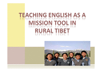 티벳 선교와 영어교육(영문)-1