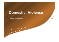 가정폭력(Domestic Violence) 영문-한글 번역 파워포인트 ppt-1
