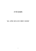 [지역경제학] 송도 산학연 클러스터의 현황과 개선방안-1