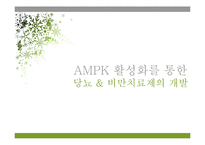 [생명공학] AMPK 활성화를 통한 당뇨 & 비만치료제의 개발-1
