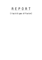 [반응현상실험] 기체 확산과 액체 확산(liquid & gas diffusion)-1