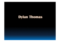 [현대영국시] Dylan Thomas딜런 토마스의 삶과 작품-1
