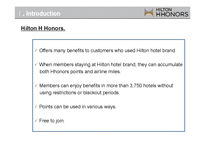 [서비스마케팅] Hilton HHonors 힐튼호텔 Worldwide -Loyalty Wars-5