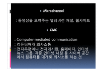 [커뮤니케이션론] Microchannel & 컴퓨터 매개 통신(CMC)-2