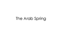 [국제지역연구] `아랍의 봄` 혁명의 특징과 의의(영문)-1