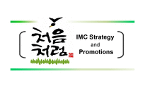 [광고론] 처음처럼 IMC 전략과 프로모션-1