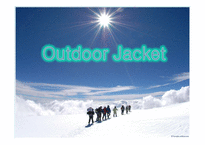 의류소재 -아웃도어 재킷(outdoor Jacket)-1