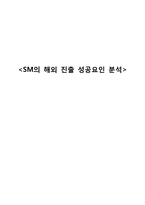 SM 엔터테인먼트의 해외 진출 성공요인 분석-1