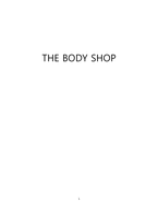 [광고론] 더바디샵(THE BODY SHOP) 광고, 캠페인 분석, 스토리보드-1