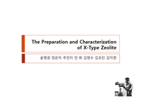 The Preparation and Characterization of X-Type Zeolite-1
