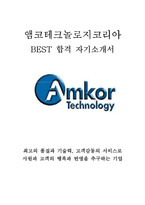 앰코테크놀로지코리아 앰코테크놀로지 앰코코리아 AMKOR ATK 연구직 최신 BEST 합격 자기소개서!!!!-1