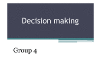 의사결정(decision making) 성공 및 실패 사례(영문)-1