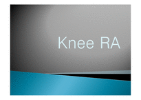 [질환별 물리치료] 무릎 류마티스관절염[Knee RA]-1