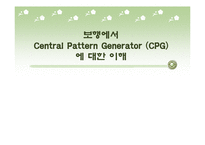 [소아물리치료] 보행에서 Central Pattern Generator [CPG]에 대한 이해-1