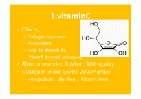 Vitamin C and ability of antioxidant(비타민C와 방부제기능, 영어발표) PPT, 파워포인트-3
