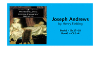 Henry Fielding의 Joseph Andrews 작품연구-1