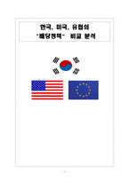 한국,미국,유럽의 배당정책-1