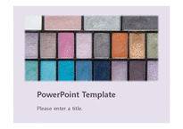 메이크업 패션 화장 뷰티 미용 색조 배경파워포인트 PowerPoint PPT 프레젠테이션-1