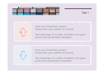 메이크업 패션 화장 뷰티 미용 색조 배경파워포인트 PowerPoint PPT 프레젠테이션-9