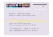 메이크업 패션 화장 뷰티 미용 색조 배경파워포인트 PowerPoint PPT 프레젠테이션-12