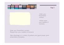 메이크업 패션 화장 뷰티 미용 색조 배경파워포인트 PowerPoint PPT 프레젠테이션-15