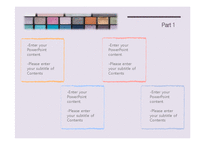 메이크업 패션 화장 뷰티 미용 색조 배경파워포인트 PowerPoint PPT 프레젠테이션-17