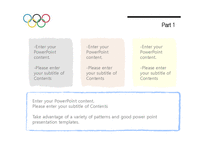 올림픽 오륜기 올림픽역사 종목 하계올림픽 배경파워포인트 PowerPoint PPT 프레젠테이션-8