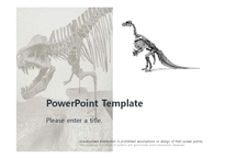 고고학 공룡화석 공룡멸종 쥬라기공원 공룡시대 공룡뼈 배경파워포인트 PowerPoint PPT 프레젠테이션-1