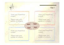 피아노 건반 음표 악보 음악 템플릿 음악관련PPT 실용음악 배경파워포인트 PowerPoint PPT 프레젠테이션-6