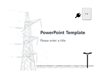 송전탑 전기 콘센트 에너지절약 공공재 전기세 전기절약 에너지효율 배경파워포인트 PowerPoint PPT 프레젠테이션-1