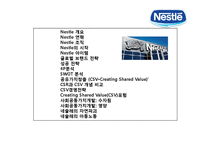 네슬레[Nestlé] 세계최대의 식품기업의 글로벌 경영전략-2
